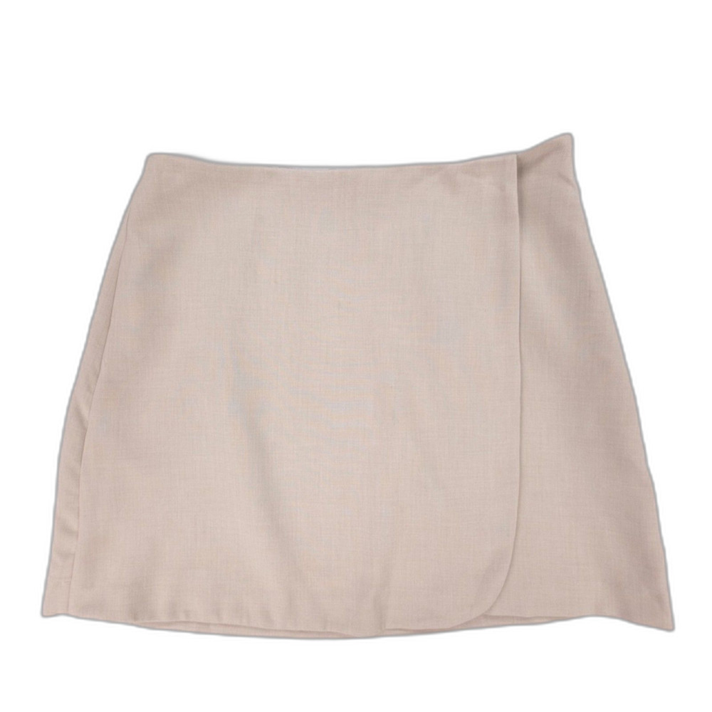 NEW Abercrombie Tailored Wrap Mini Skirt Old Money Preppy Y2k Clean Girl Minimal